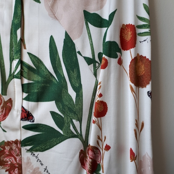 H&M Floral Spring Pleated  Skirt - Picture 3 of 5